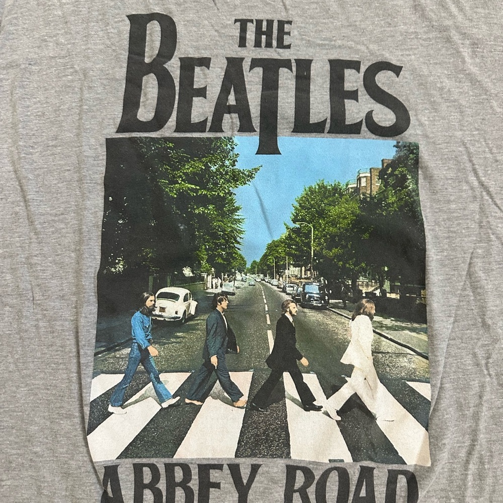 Gray The Beatles Abbey Road T-Shirt - Picture 3 of 5
